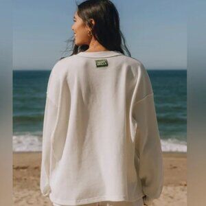 Daily Drills white oversized vintage thermal - XS/S